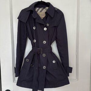 Burberry Navy Trench Coat